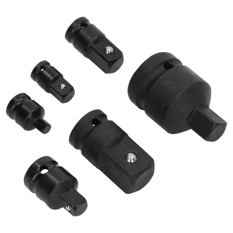 Socket Adapter Set With Chrome Tungsten Steel Construction, Impact Drive Adapters In 1 Quarter, 3 Eighth, 1 Half And 3 Quarter Inch Sizes
