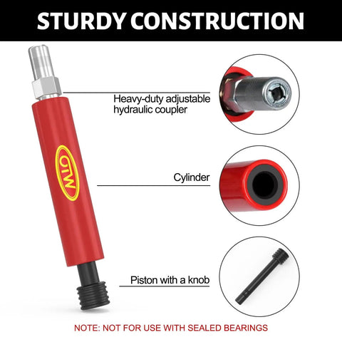 Grease Fitting Cleaning Tool That Cleans And Flushes Out Old Dried Grease From Fittings Pins Shafts Bushings And Joints Using Penetrating Fluid And Hydraulic Pressure Red 2025 Upgrade To Slash Downtime And Boost Maintenance Efficiency, showing parts and construction.