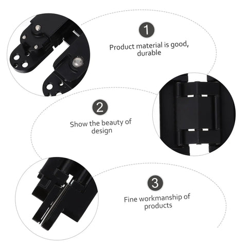 Invisible Door Hinge 180 Degree Swing for Concealed Doors and Cabinets with Three Dimensional Adjustable Alignment, focus on design and material quality.
