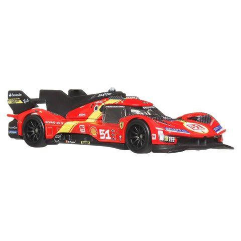 Premium Car Culture 1:64 Die-Cast Ferrari 499P Collectible With Real Riders Tires, Metal Body And Chassis, AF Corse Livery