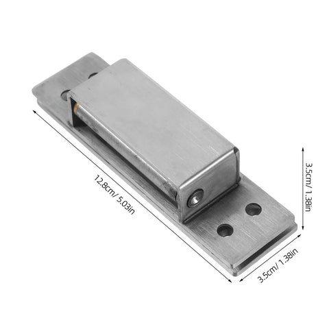 Concealed Adjustable 5 Inch Square Stainless Steel Wood Door Hinge For Hidden Cabinets And Bookcases, Super Solid Pivot Hinge