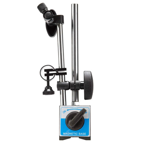 Dial Indicator With Magnetic Base Holder 0 To 1 Inch Travel And 0.001 Inch Accuracy Long Arm Fine Adjustable Gauge Pro Grade Differential Backlash Tester Heavy Duty Shock Resistant Indicator Point Set For Most American And Imported Indicators