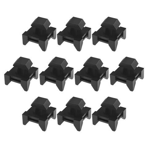 10 Pack Cable Holder Groove Clips For European Standard 4545 Aluminum Profiles Black 15x9.5mm Wire Clips and Duct Installation Blocks