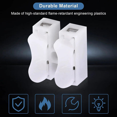 2 Pin Wire Connectors Set With 100 Pcs Spring Terminal Cable Clamps Quick Connectors For LED Strip Light Wiring Durable Flame Retardant Plastic Shell High Conductivity Copper Core For Easy No Fuss Reliable Electrical Wire Joining