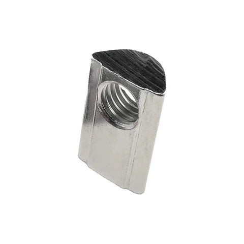 M8 Roll In T Slot Nuts For 4040 Aluminum Extrusion, spring ball loaded elastic nuts in carbon steel, nickel plated for 8mm slot