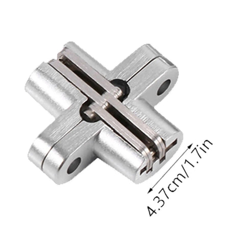 Invisible Cabinet Hinge For Sliding Doors 180 Degree Cross Hidden Zinc Alloy Hinge OEBUAFI 43.7mm view