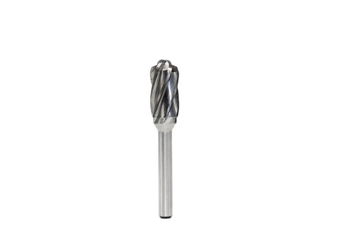 Aluma Cut Carbide Rotary Burrs Set 5 Piece One Quarter Inch Shank Heavy Duty For Die Grinder And Drill Aluminum Metal Carving Polishing