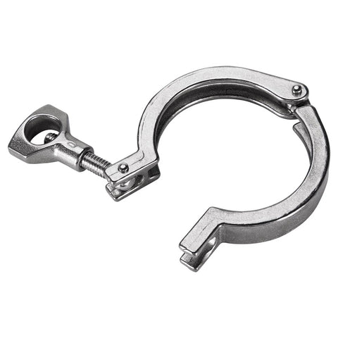 2-inch heavy-duty stainless steel tri-clamp with silicone gasket, sanitary TC fitting