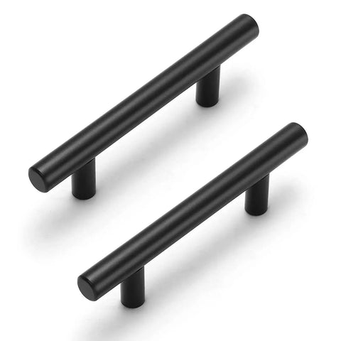 30 Pack Matte Black Stainless Steel Cabinet Handles For Cabinets And Drawers With 3 Inch Hole Center And 76mm Center Durable Kitchen Hardware