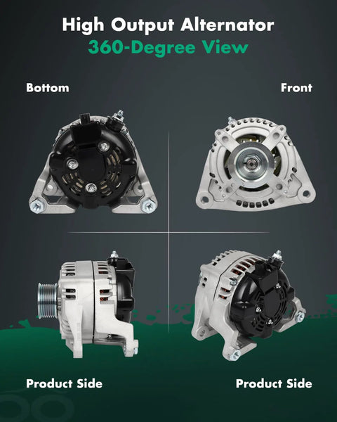 360-degree view of Alternator Replacement For Chrysler Aspen Durango And Ram 1500 5.7L V8 2007 2008 160 Amp 12V CW S7 Pulley
