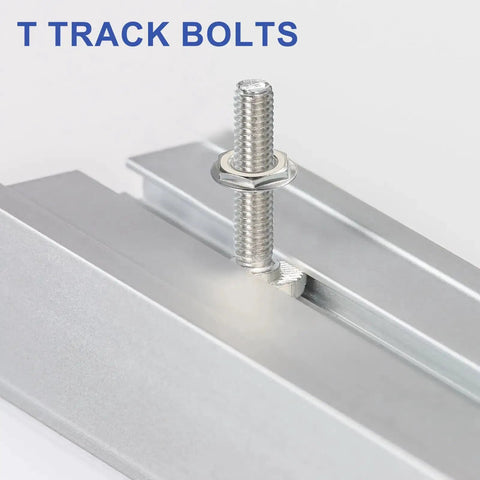 Beefy M6 X 20mm T Slot Bolts Kit for 30 Series Aluminum Extrusion with Hammer Head and Hex Flange Nuts