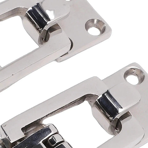 316 stainless steel anti-rattle boat hatch latch with padlock hole and center tension cam (pair)