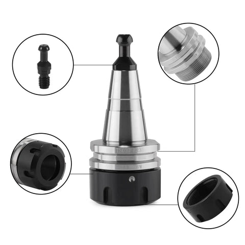 ISO30 Balance Collet Chuck ER32 45L High Speed G2.5 30000RPM CNC Tool Holder Stainless Steel With Pull Stud For Milling Lathe