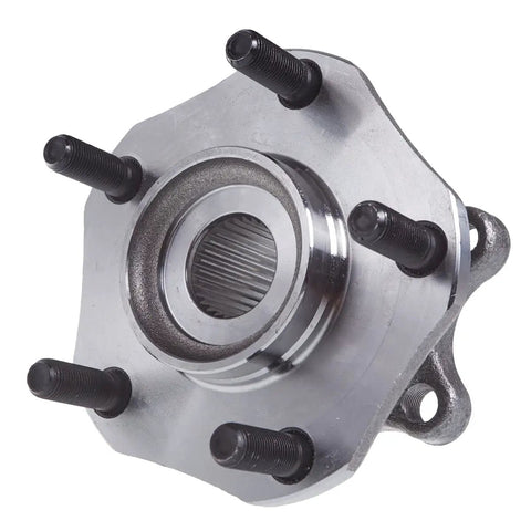 Front view of a wheel hub in the Front Wheel Hub And Bearing Assembly Kit For Nissan Rogue 2014-2020 And Rogue Sport 2017-2022 Two Pack
