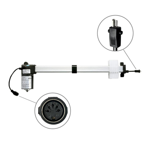 Power Recliner Lift Chair Actuator KDPT007-10 Replacement For KDPT005-2 With Kaidi Brand Motor visible with connections