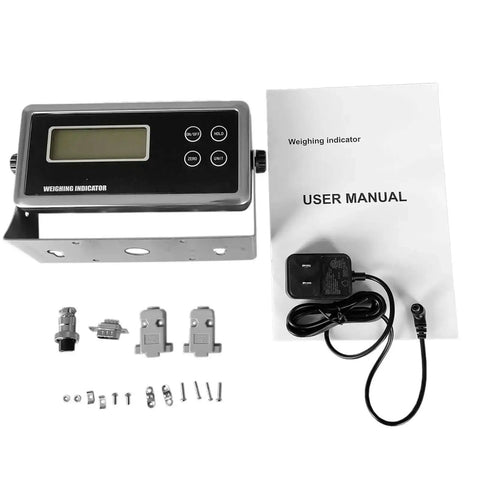 6-Digit 0.7 Inch LCD Display Weighing Scale Load Cell Indicator Digital Readout With RS232 Port And 5-Pin Connector Replacement