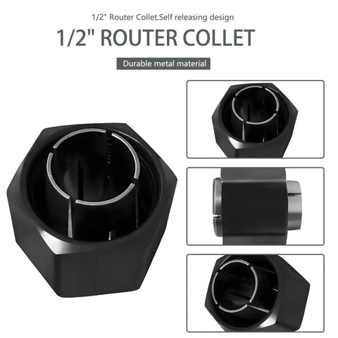 Half Inch Router Collet Replacement For Bosch 1617 1617EVS 1618 1618EVS 1613 1613EVS Pro Grade Collet Nut with metal material
