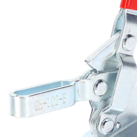 Side view of Two Pack Welding Toggle Clamp Set With Quick Release Latch And Hold Down Features, Heavy Duty Clamp For Woodworking Jigs And Fixtures.