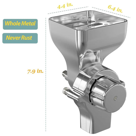 Metal Grain Mill Attachment With 12 Level Grind Adjustment For KitchenAid Stand Mixer All Metal Construction