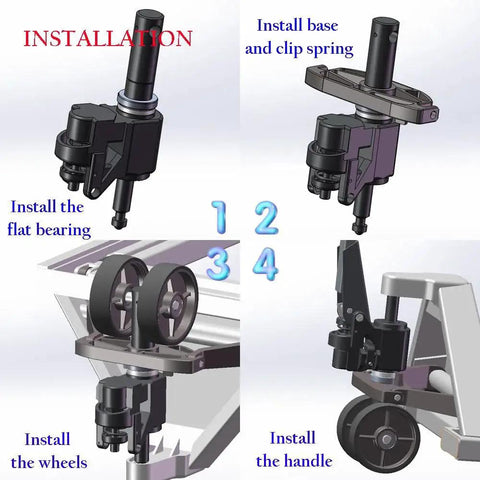 Installation steps for Beefed Up Heavy Duty Pallet Jack Replacement Pump Kit For DIY Repair And Restoration 4400 Lb Capacity