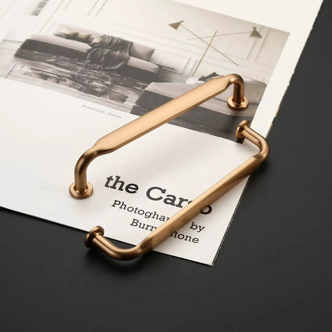 Champagne Bronze Cabinet Pulls 5 Inch Zinc Alloy 10 Pack Kitchen Cabinet Handles on magazine