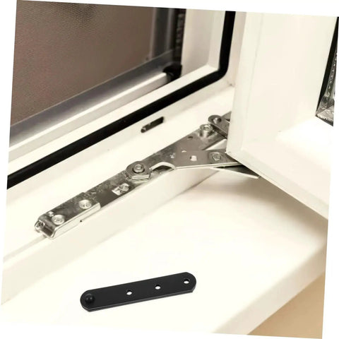 Heavy Duty Stainless Steel Hidden Hinges 4 Piece Set For Interior Exterior Doors And Windows Weather Resistant Hardware installed on window