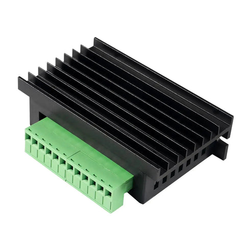 3 Pack TB6600 Stepper Motor Driver For CNC Controller, heavy-duty black heat sink and green terminal connectors for smooth operation
