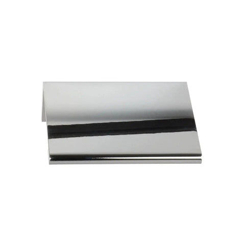 2 Inch Edge Pull in Polished Chrome for Cabinets and Drawers, Modern Sleek Hardware Upgrade with Durable Finish, side view