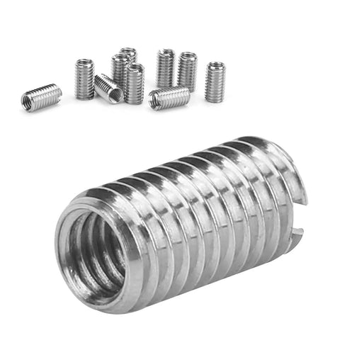20-piece stainless steel thread inserts kit with spiral helicoil sleeve for machinery maintenance