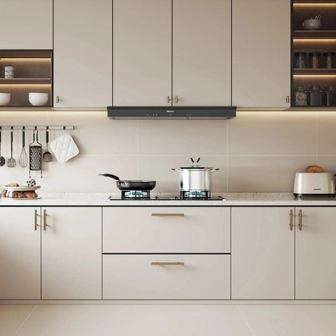 Modern kitchen with 25 Pack Champagne Bronze Cabinet Pulls 3 Inch Drawer Handles For Kitchen Cabinets And Bathroom Vanities