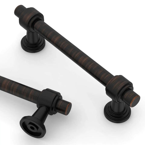 10 Pack 3.75 Inch 96mm Oil Rubbed Bronze Cabinet Handles for Kitchen Cabinets and Cupboards Cabinet Pulls Hardware for Drawers
