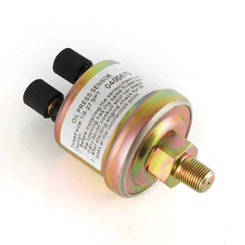 One eighth NPT electronic sensor from Oil Pressure Gauge Kit For Cars And Trucks 0 To 140 PSI 52 Millimeter Dial Seven Color Glow Display