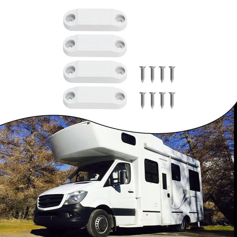 4-pack RV baggage door holder latch keep doors open with screws, for camper, travel trailer, fifth wheel storage compartments, durable construction