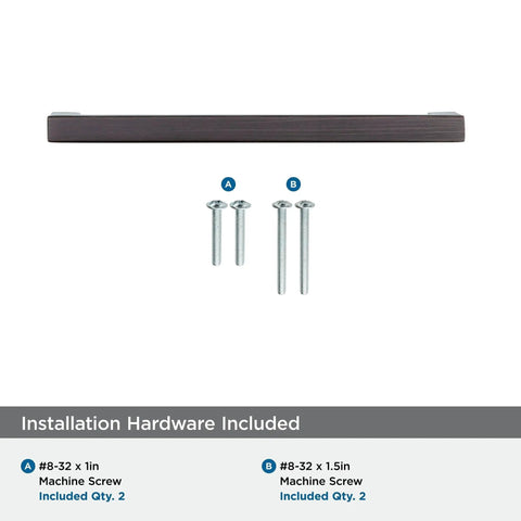 Oil Rubbed Bronze Cabinet Pull Monument Collection 5-1/16 Inch Center-To-Center with installation hardware included