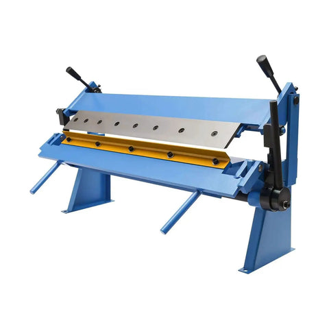 Heavy Duty 24 Inch Pan And Box Brake For Mild Steel Sheets Floor Standing Manual Metal Forming Tool 20 Gauge Capacity