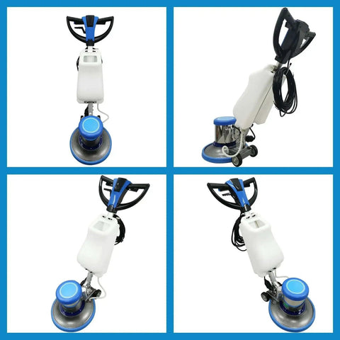Pro Grade Heavy Duty 17 Inch Floor Polisher And Buffer Machine With 3 Gallon Tank 3 Brush Heads 175 RPM for cleaning