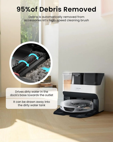 2-pack Roborock S7 Max Ultra vacuum accessories: high-speed cleaning brush and dock water filter from Amazon brand.