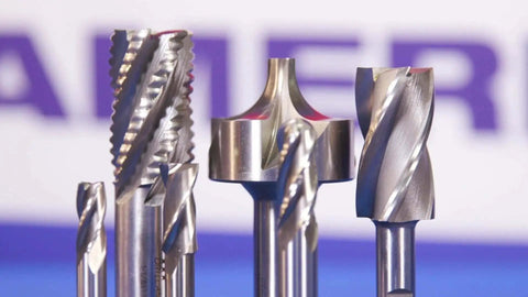 Heavy Duty HSS End Mill Set For Metalworking With Three Eighths Inch Shank And Two Flute Square End Mills In One Eighth