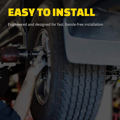 Mechanic installs Direct Fit Wheel Bearing And Hub Assembly For Nissan Titan 2004-2007, Also Fits Armada, Pathfinder 2004, And Infiniti QX56 2004-2007 Replacement, OE Style, Easy Install, Durable Hub For Smooth Steering on vehicle's wheel