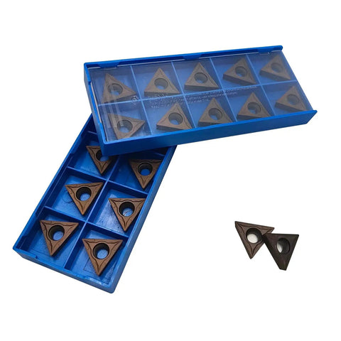 Two boxes containing 20 Piece TCMT16T304 Carbide Turning Inserts For CNC Lathe Tools Finishing And Semi Finishing Steel