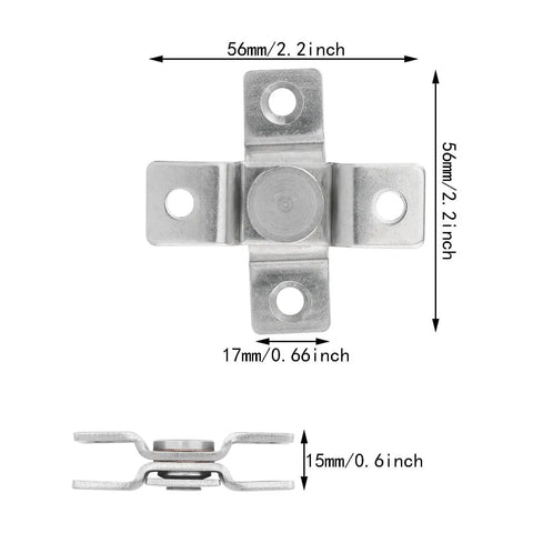 360 Degree Rotating Stainless Steel Concealing Hinges for Door Pivot Easy Install Rust Resistant and Corrosion Proof