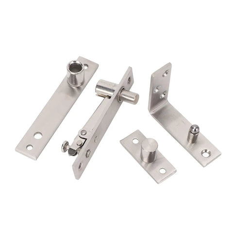 Concealed Door Pivot Hinge Stainless Steel Heavy Duty Brushed Finish 180 Degree Rotation 300 Lbs Load Capacity hardware parts
