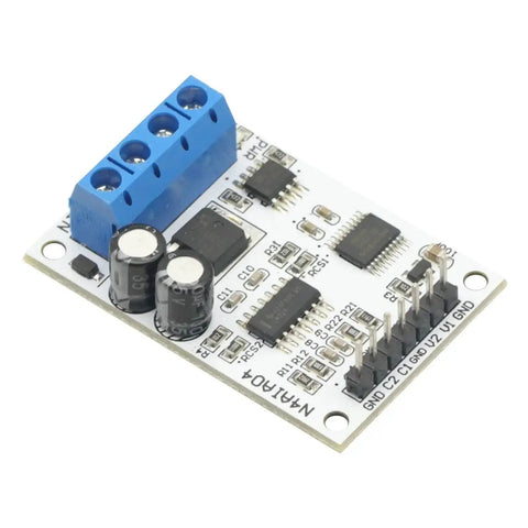 12V DC Signal Acquisition Module For PLCs with 4-20mA to 0-5V and 0-10V outputs, RS485 Modbus RTU interface, top view
