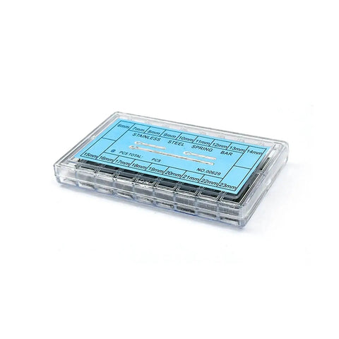 Pro Grade Watch Pin And Spring Bar Repair Kit For All Watches 6 To 23 Mm with 360 Stainless Steel Split Pins in a clear box