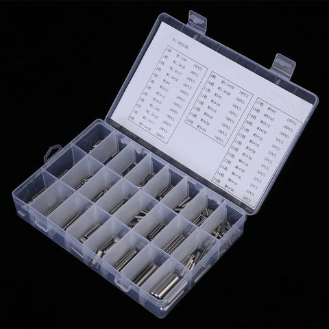 280 Piece Roll Pin Set M1.5 To M8 Slotted Spring Pins Steel Split Expansion Pins Hardware Kit With Durable 304 Stainless Quality