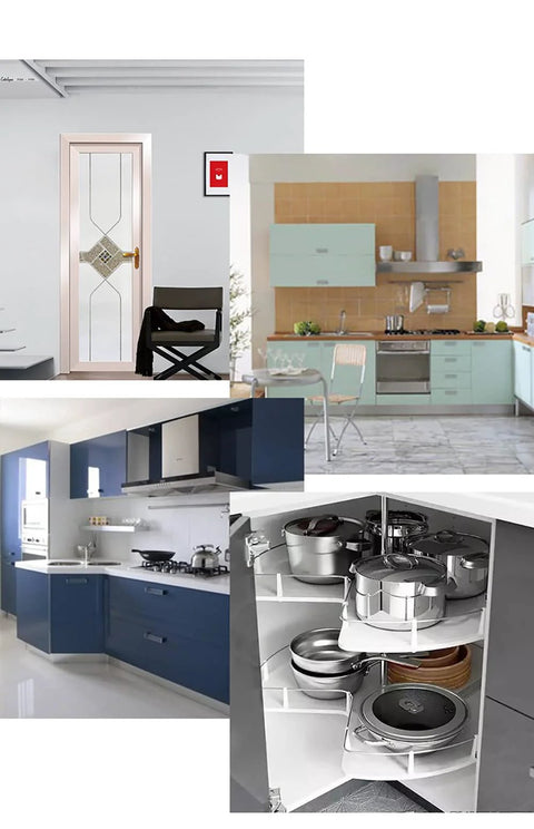 170/175° frameless cabinet hinges hardware collage for modern kitchens and wardrobes stainless nickel finish
