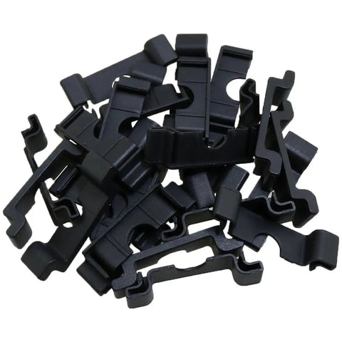 Anti Cut End Cap Protector For 35mm DIN Rail Black Pack Of 30 Terminal Block End Mounting Insulated Plastic End Caps