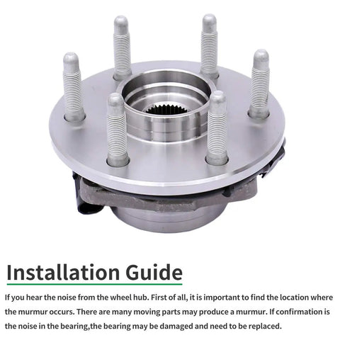 Front Wheel Hub Bearing Assembly 515036 For Chevy Silverado 1500 1999-2006 4x4 with installation guide