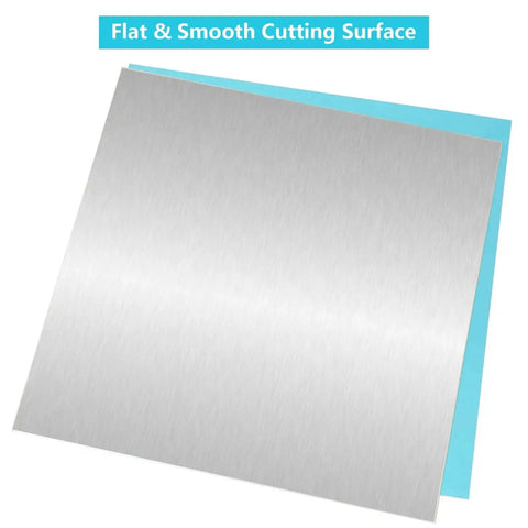 12x12 Inch Aluminum Sheet 1/16 Inch Thick 5052 H32 Plate With Double Protective Film, smooth cut surface, for DIY crafts and projects