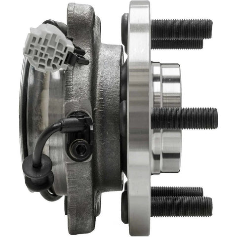 Side view of Front Wheel Bearing And Hub Assembly For Frontier 2005 To 2016 Direct Fit Front Hub Bearing Kit For Front Axle Replacement OE Grade Quality
